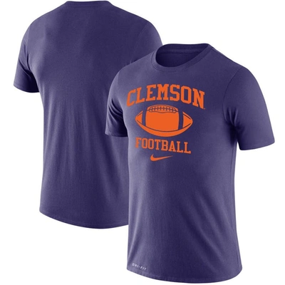 Nike Men's  Purple Clemson Tigers Big And Tall Football Legend Performance T-shirt