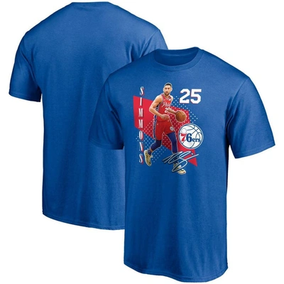 Fanatics Branded Ben Simmons Royal Philadelphia 76ers Pick & Roll T-shirt