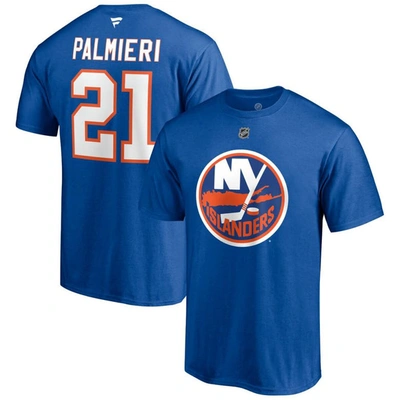 Fanatics Branded Kyle Palmieri Royal New York Islanders Authentic Stack Name & Number T-shirt