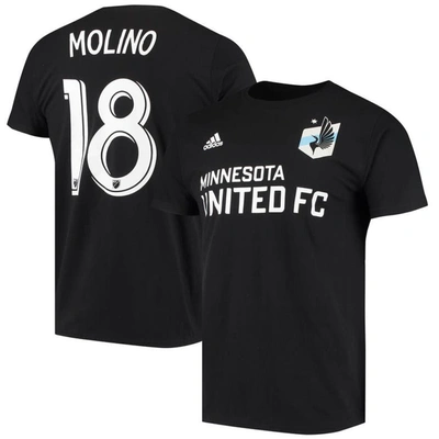 Adidas Originals Men's Adidas Kevin Molino Black Minnesota United Fc Go To Name And Number T-shirt