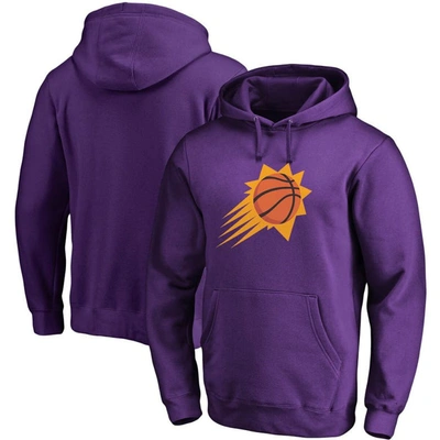 Fanatics Branded Purple Phoenix Suns Icon Primary Logo Fitted Pullover Hoodie