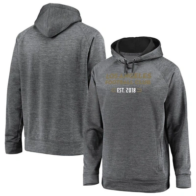 Fanatics Branded Gray Lafc Battle Charged Raglan Pullover Hoodie
