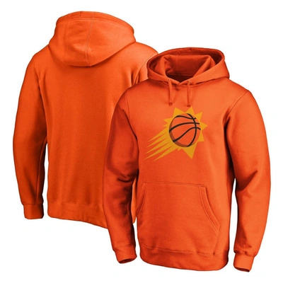 Fanatics Branded Orange Phoenix Suns Icon Primary Logo Fitted Pullover Hoodie