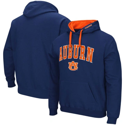 Colosseum Men's Navy Auburn Tigers Arch And Logo 3.0 Pullover Hoodie