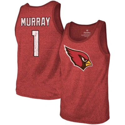 Majestic Fanatics Branded Kyler Murray Cardinal Arizona Cardinals Name & Number Tri-blend Tank Top