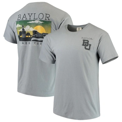 Image One Gray Baylor Bears Team Comfort Colors Campus Scenery T-shirt