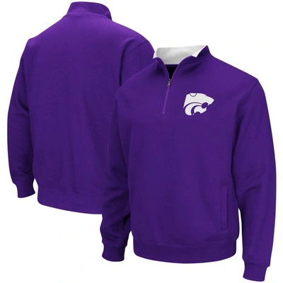 Colosseum Purple Kansas State Wildcats Tortugas Logo Quarter-zip Jacket