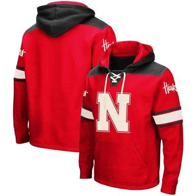 Colosseum Scarlet Nebraska Huskers 2.0 Lace-up Pullover Hoodie