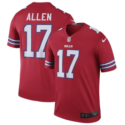 Nike Josh Allen Red Buffalo Bills Color Rush Legend Jersey