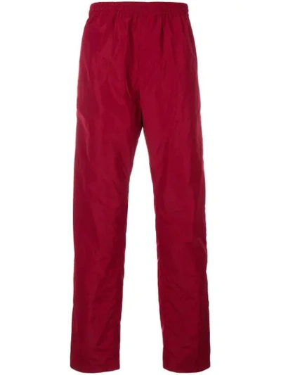 White Mountaineering Wide Leg Track Pants In Red
