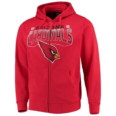 G-iii Sports By Carl Banks Cardinal Arizona Cardinals Perfect Season Full-zip Hoodie