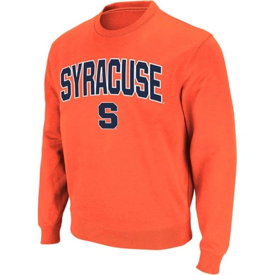 Colosseum Men's  Orange Syracuse Orange Arch And Logo Crew Neck Sweatshirt