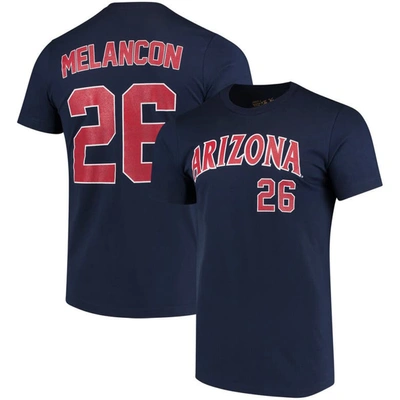 Retro Brand Original  Mark Melancon Navy Arizona Wildcats Baseball Name & Number T-shirt