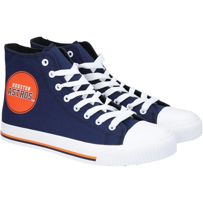 Foco Men's  Houston Astros High Top Canvas Sneakers In Blue