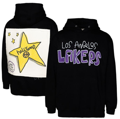 After School Special Black Los Angeles Lakers Applique Pullover Hoodie
