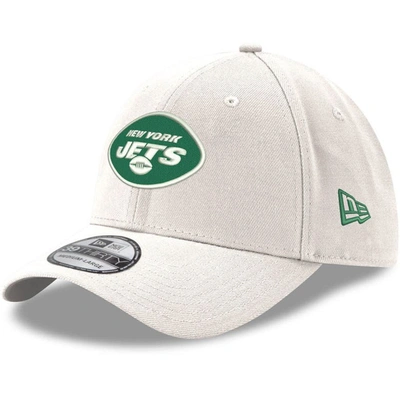 New Era Men's White New York Jets Iced Ii 39thirty Flex Hat