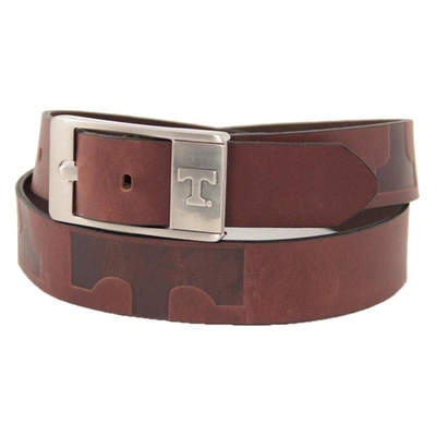 Eagles Wings Tennessee Volunteers Brandish Leather Belt In Brown