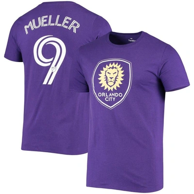 Fanatics Branded Chris Mueller Purple Orlando City Sc Authentic Stack T-shirt