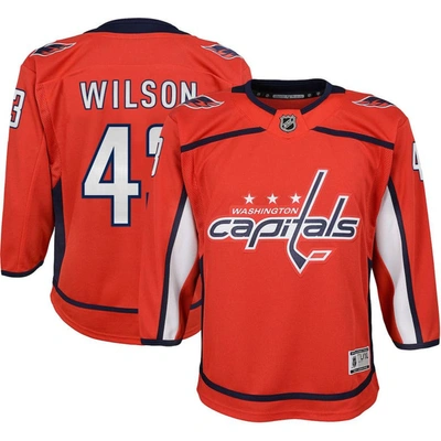 Outerstuff Kids' Youth Tom Wilson Red Washington Capitals Home Premier Player Jersey