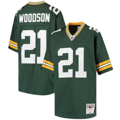 Mitchell & Ness Kids' Youth  Charles Woodson Green Green Bay Packers Retired Player Legacy Jersey