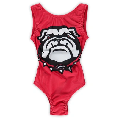 Foxys Leotards Kids' Girls Youth Red Georgia Bulldogs Leotard