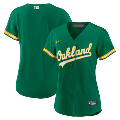 Nike Kelly Green Oakland Athletics Alternate Replica Team Jersey