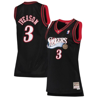 Mitchell & Ness Allen Iverson Black Philadelphia 76ers 2000/01 Hardwood Classics Swingman Jersey