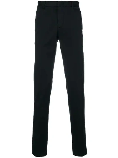 Prada Classic Straight Leg Chinos In Black