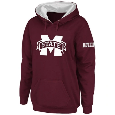 Stadium Athletic Women's Maroon Mississippi State Bulldogs Big Logo Pullover Hoodie