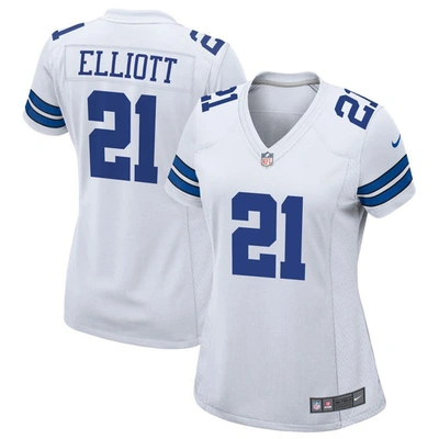 Nike Ezekiel Elliott White Dallas Cowboys Team Game Jersey