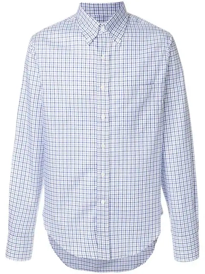 Prada Checked Button-down Shirt - Blue