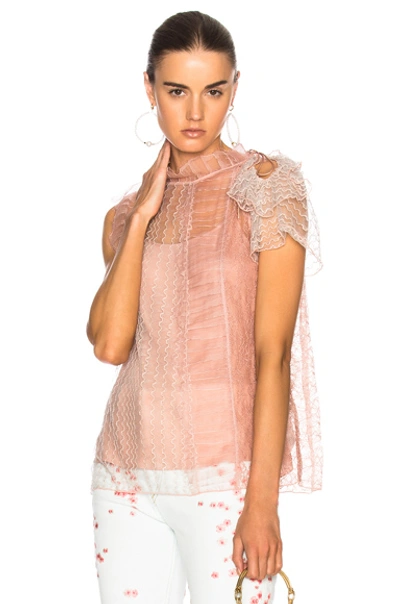 3.1 Phillip Lim / フィリップ リム Lace Patchwork Top In Pink