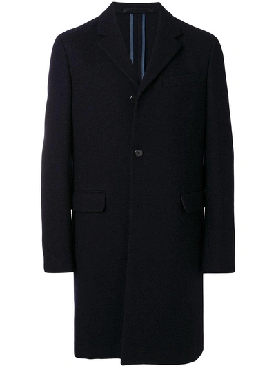 Prada Classic Single-breasted Coat - Blue