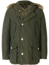 Woolrich Arctic Fur-trimmed Down Parka In Green