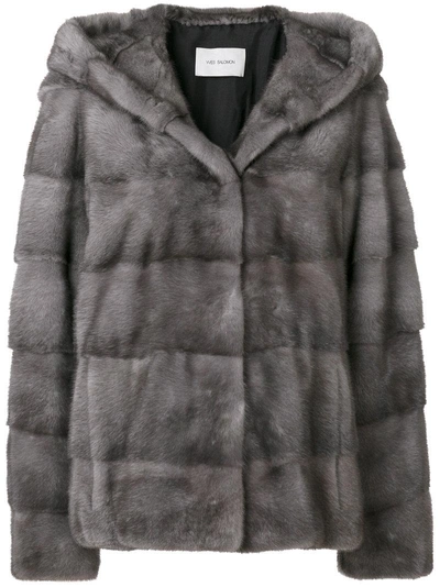 Yves Salomon Mink Fur Jacket In Grey | ModeSens