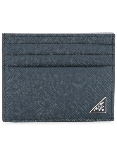 Prada Classic Cardholder In Blue