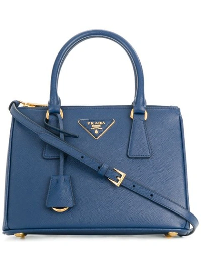 Prada Mini Galleria Tote In Blue