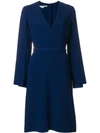 Stella Mccartney Long-sleeved Dress In Sapphire Blue