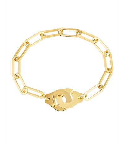 Dinh Van Yellow Gold Menottes R15 Extra-large Bracelet In Ylwgold
