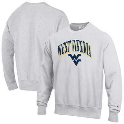 Champion Gray West Virginia Mountaineers Arch Over Logo Reverse Weave Pullover Sweatshirt