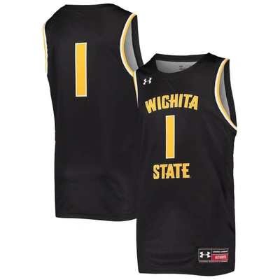 Under Armour Kids' Youth  #1 Black Wichita State Shockers Replica Basketball Jersey