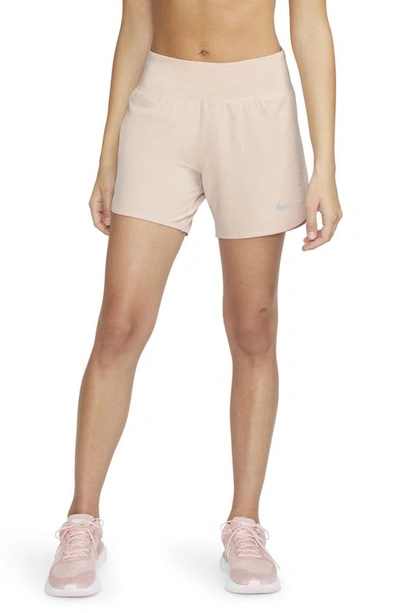 Nike Eclipse Running Shorts In Pink Oxford