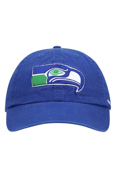 47 Brand '47 Royal Seattle Seahawks Clean Up Legacy Adjustable Hat