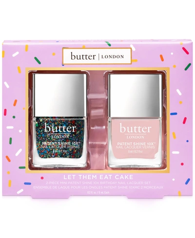 Butter London 2-pc. Let Them Eat Cake Mini Patent Shine 10x Nail Lacquer Set In Assorted