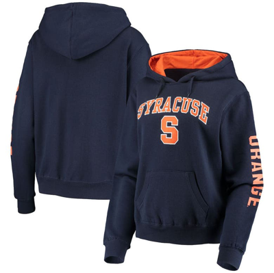 Colosseum Women's Navy Syracuse Orange Loud And Proud Pullover Hoodie