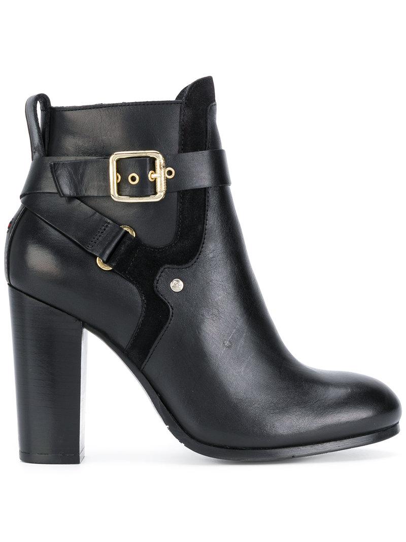 tommy hilfiger buckle ankle boot