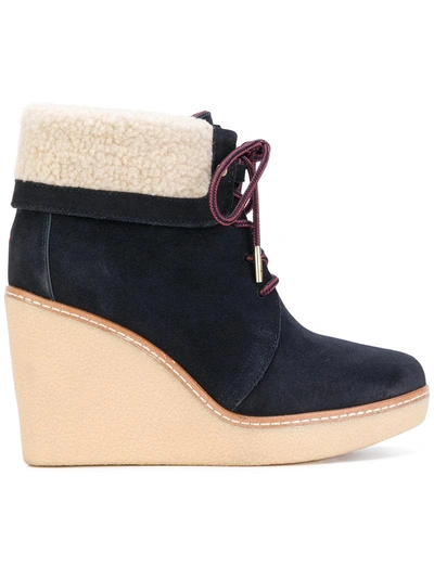 Tommy Hilfiger Wedge Boots - Blue | ModeSens