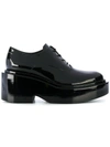 Mm6 Maison Margiela Platform Lace-up Shoes In Black