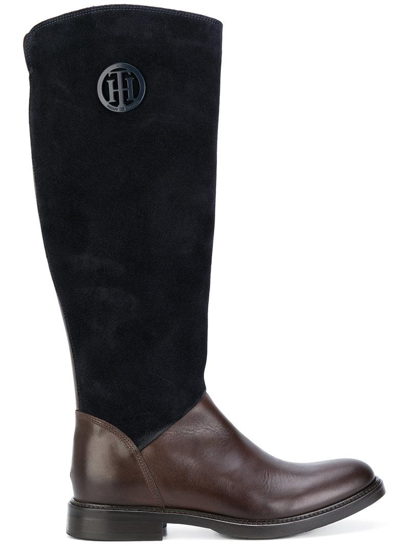 tommy hilfiger blue boots
