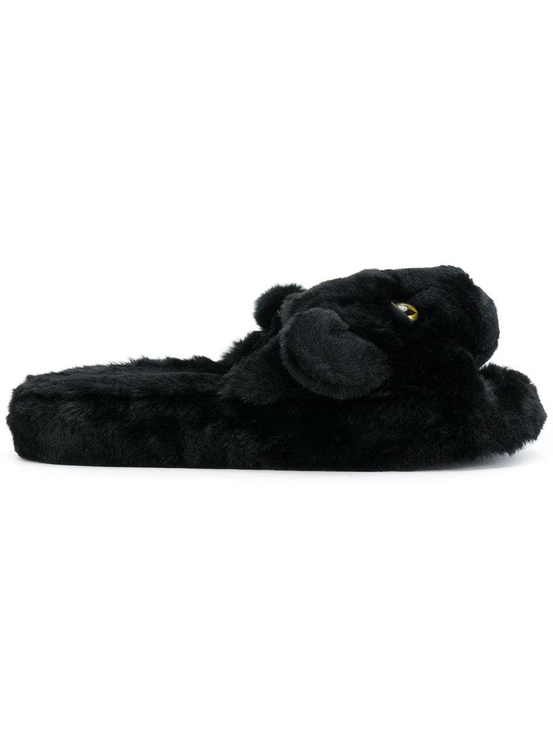 puma slippers fur